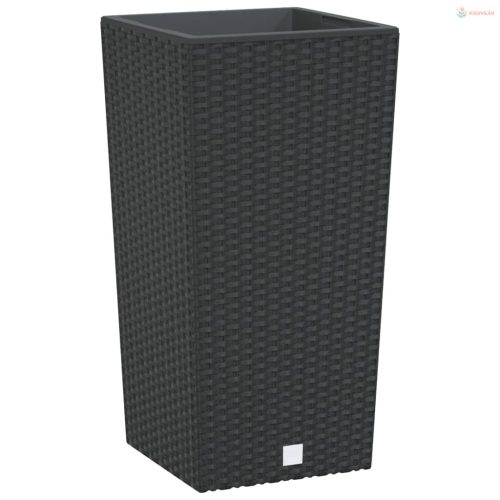 Antracit polipropilén rattan ültetvény kivehető belsővel