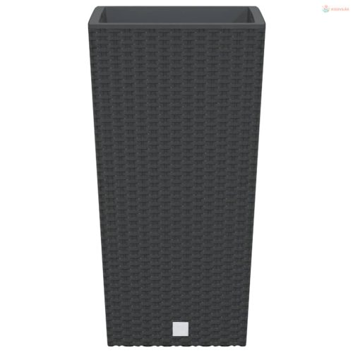 Antracit polipropilén rattan ültetvény kivehető belsővel