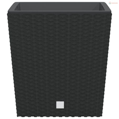 Antracit polipropilén rattan ültetvény kivehető belsővel