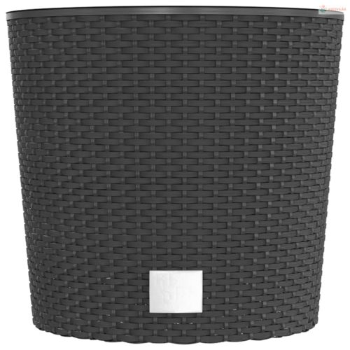 Antracit polipropilén rattan ültetvény kivehető belsővel