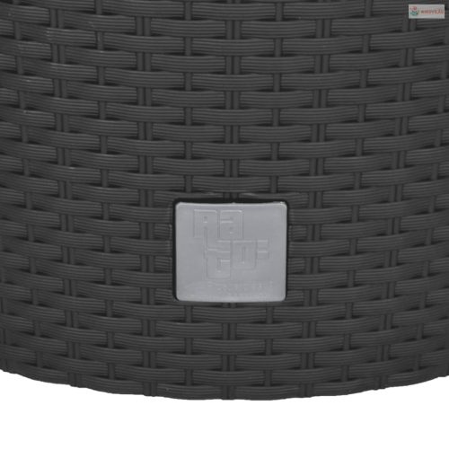 Antracit polipropilén rattan ültetvény kivehető belsővel