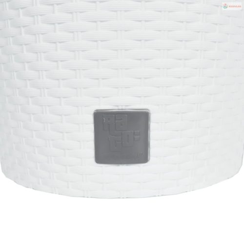 Fehér polipropilén rattan ültetvény kivehető belsővel