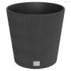 Antracit polipropilén rattan ültetvény kivehető belsővel