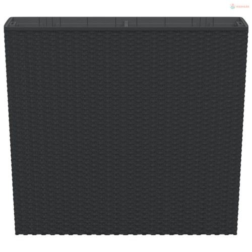 Antracit polipropilén rattan ültetvény kivehető belsővel