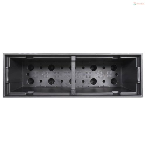 Antracit polipropilén rattan ültetvény kivehető belsővel