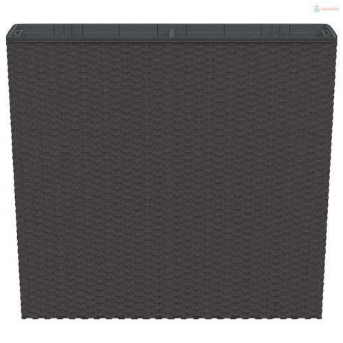 Antracit polipropilén rattan ültetvény kivehető belsővel