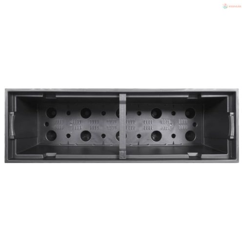 Antracit polipropilén rattan ültetvény kivehető belsővel