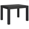 Antracitszürke PP kerti asztal 59 x 47 x 40 cm