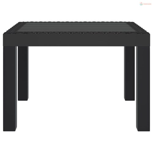 Antracitszürke PP kerti asztal 59 x 47 x 40 cm