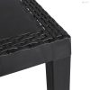 Antracitszürke PP kerti asztal 59 x 47 x 40 cm
