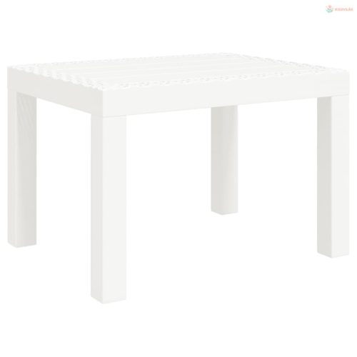 Fehér PP kerti asztal 59 x 47 x 40 cm