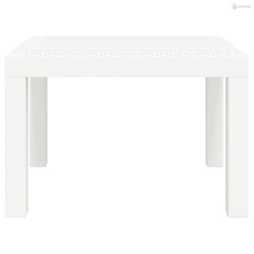 Fehér PP kerti asztal 59 x 47 x 40 cm