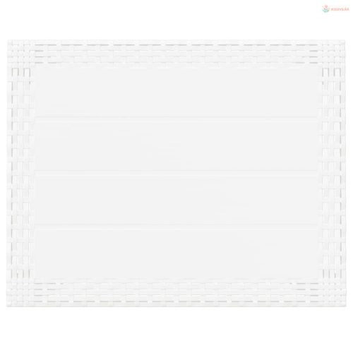 Fehér PP kerti asztal 59 x 47 x 40 cm