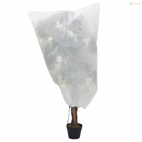 4 db növényvédő huzat zsinórral 70 g/m² 0,8 x 0,8 m