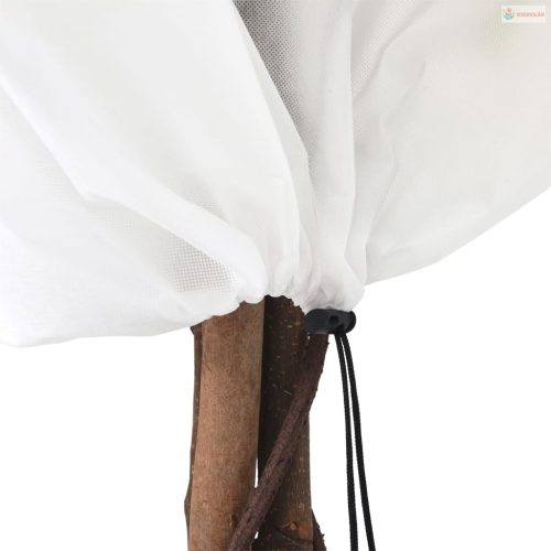 4 db növényvédő huzat zsinórral 70 g/m² 0,8 x 0,8 m