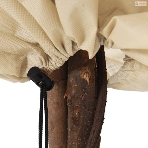 4 db növényvédő huzat zsinórral 70 g/m² 0,8 x 0,8 m