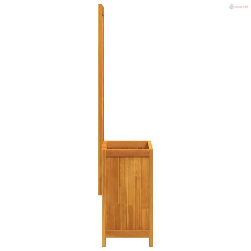 Tömör akácfa rácsos ültetőláda 55 x 29,5 x 132 cm