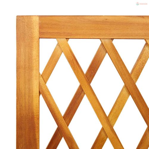 Tömör akácfa rácsos ültetőláda 55 x 29,5 x 132 cm