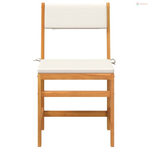 3 részes tömör akácfa erkélyszett párnákkal