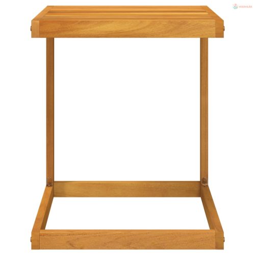 Tömör akácfa C-alakú asztal 42 x 40 x 50 cm