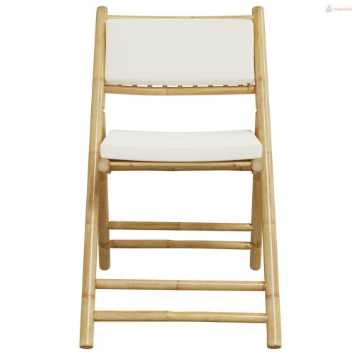 3 részes bambusz összecsukható bisztrószett párnákkal