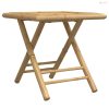 Összecsukható bambusz kerti asztal 45x45x45 cm