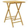 Összecsukható bambusz kerti asztal 55 x 55 x 75 cm