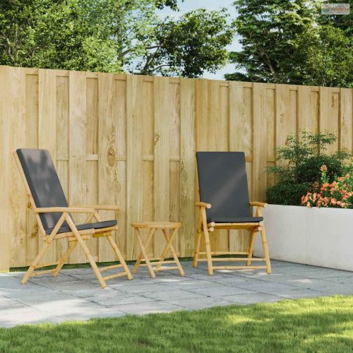 Összecsukható bambusz kerti asztal Ø45x45 cm