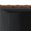 Barna polyrattan kerti ültetőláda 30x30x60 cm