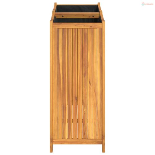 Tömör akácfa kerti virágtartó béléssel 84 x 42 x 100 cm