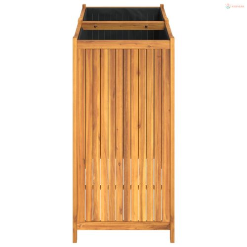 Tömör akácfa kerti virágtartó béléssel 100 x 50 x 100 cm