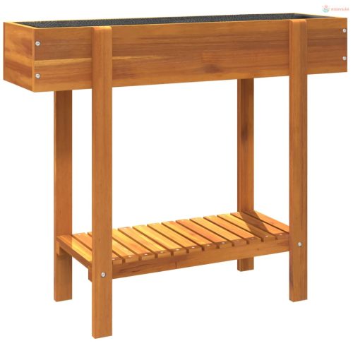 Tömör akácfa kerti magaságyás 90 x 30 x 75 cm