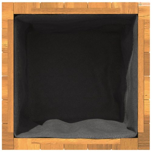 Tömör akácfa kerti virágtartó 35 x 35 x 35 cm