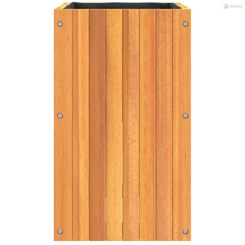 Tömör akácfa kerti virágtartó 35 x 35 x 60 cm