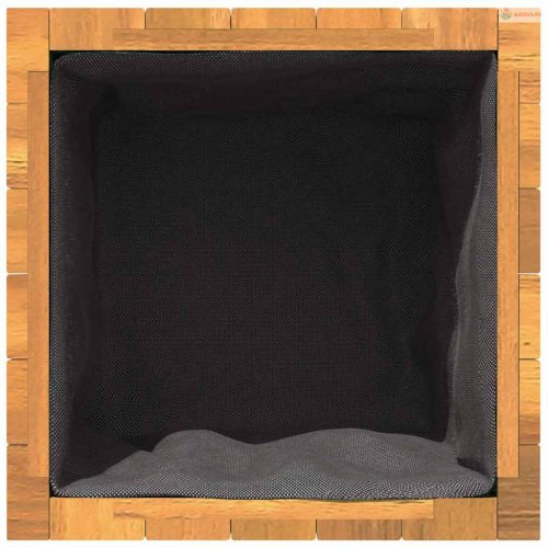Tömör akácfa kerti virágtartó 35 x 35 x 60 cm