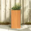 Tömör akácfa kerti virágtartó 45 x 45 x 90 cm