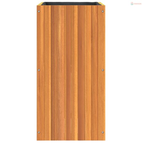 Tömör akácfa kerti virágtartó 45 x 45 x 90 cm