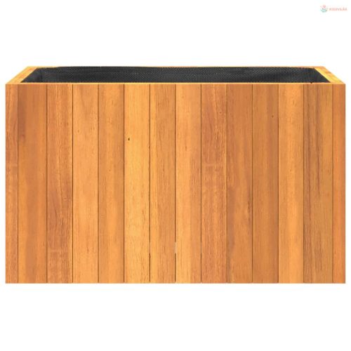 Tömör akácfa kerti virágtartó 59x27,5x35 cm