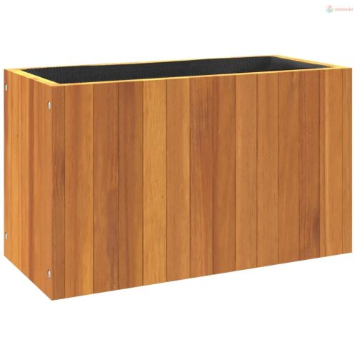 Tömör akácfa kerti virágtartó 59x27,5x35 cm