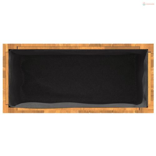 Tömör akácfa kerti virágtartó 59x27,5x35 cm