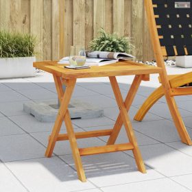 Tömör akácfa kerti kisasztal 40x40x40 cm