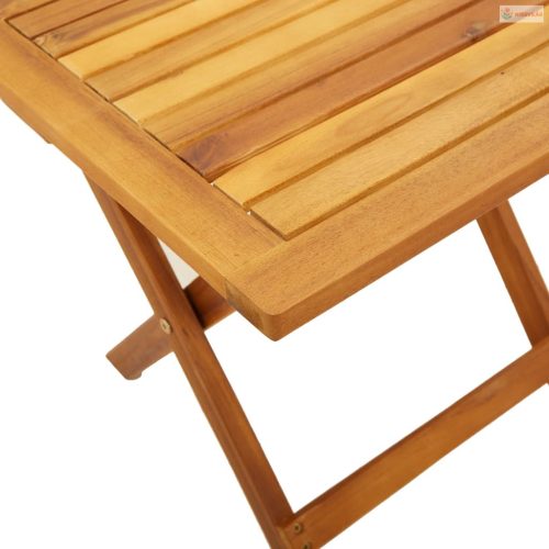 Tömör akácfa kerti kisasztal 40x40x40 cm