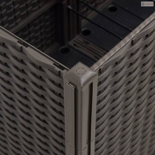 Barna polipropilén kerti ültetőláda 160 x 120 x 53 cm