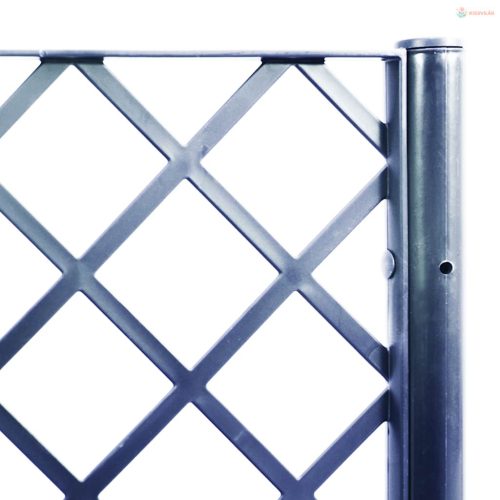 Kékszürke PP rácsos kerti ültetőláda 160 x 40 x 142 cm