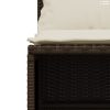4 részes barna polyrattan kerti ülőgarnitúra párnákkal