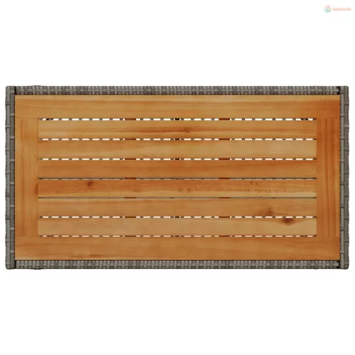 4 részes szürke polyrattan kerti ülőgarnitúra párnákkal