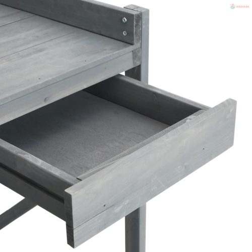 Szürke tömör fenyőfa rácsos ültetőpad