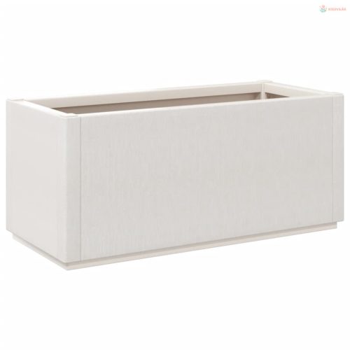 Fehér polipropilén kerti ültetőláda 80 x 36 x 35 cm