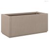 Világosbarna polipropilén kerti ültetőláda 80 x 36 x 35 cm