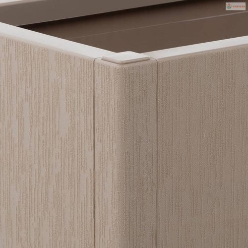 Barna polipropilén rácsos kerti ültetőláda 80 x 36 x 140 cm